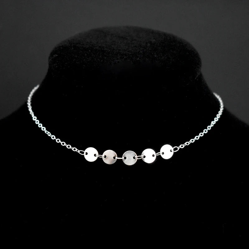 Bohemia Sequins Pendant 925 Silver Anklets