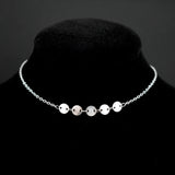 Bohemia Sequins Pendant 925 Silver Anklets