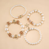 Bohemia Tree Of Life Charm Pearl Beaded Bracelet Set Starfish Chain Bangle