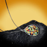 Bohemian Butterfly Pendant Necklace 925 Silver for Woman
