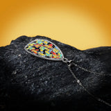 Bohemian Butterfly Pendant Necklace 925 Silver for Woman