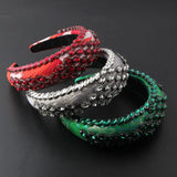 Bohemian Flower Headband Sponge Crystal Rhinestones Hairband