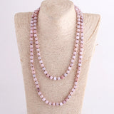 Bohemian Jewelry Long Knotted Halsband 125-128cm Double Wrap Necklace