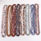 Bohemian Jewelry Long Knotted Halsband 125-128cm Double Wrap Necklace