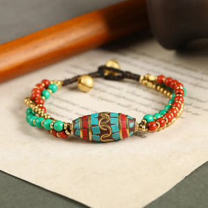 Bohemian Retro Nepal Beads Hand-woven Bracelet