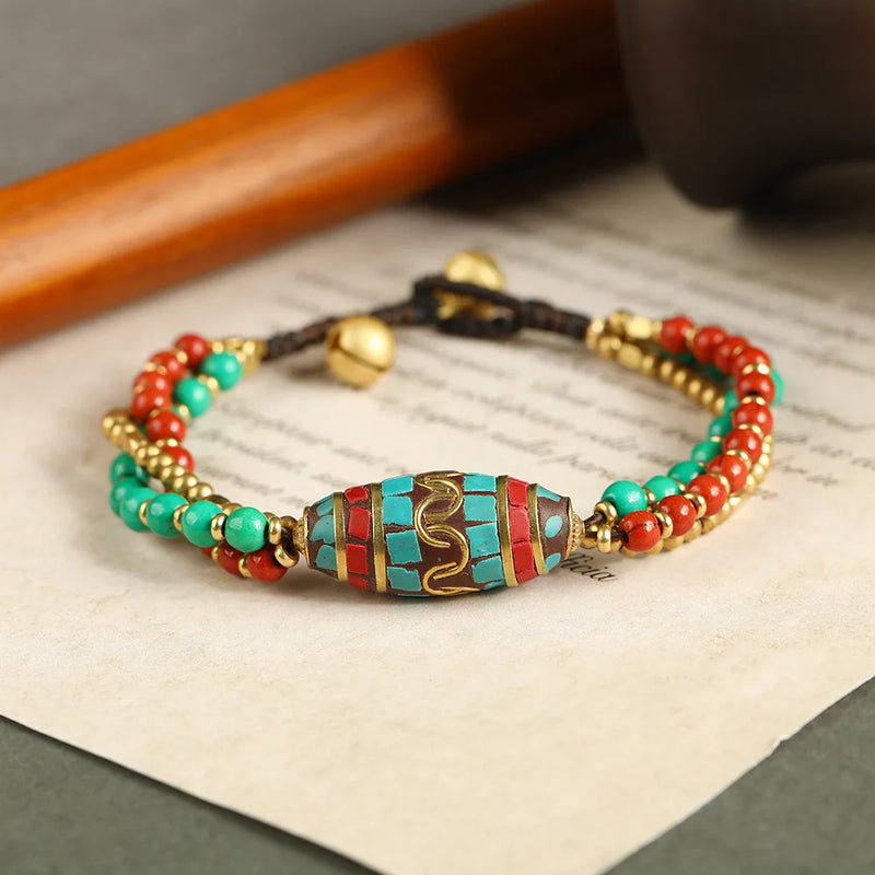 Bohemian Retro Nepal Beads Hand-woven Bracelet