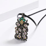 Purple Zircon Pendant Boho Style Jewelry
