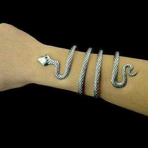 Boho Unique Snake Shaped Bangle Cuff Bracelet