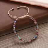 Boho 4mm African Jasper Double Layer Chakra Bracelet