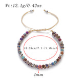 Boho 4mm African Jasper Double Layer Chakra Bracelet