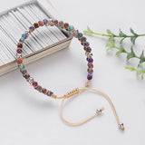 Boho 4mm African Jasper Double Layer Chakra Bracelet