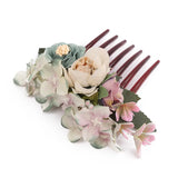 Boho Wedding Hair Combs Pearl Flower Hairpins Greenery Combs