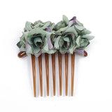 Boho Wedding Hair Combs Pearl Flower Hairpins Greenery Combs