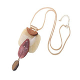 Boho Geometric Pendant Alloy Necklace Women's Long Sweater Chain