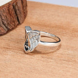 Boho Vintage Angel Wings Love Ring - Wedding Band Jewelry