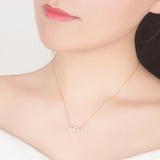 Boho Women Pearl Pendant Choker 925 Sterling Silver Star Necklace
