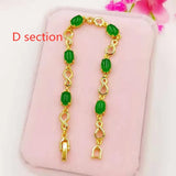Brass Gold-Plated Gemstone Bracelet, Jewelry Source