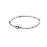 925 Silver Snake Bone Chain Bracelet for Charm Beads DIY