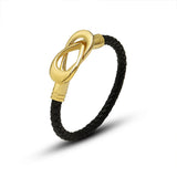 Oval Buckle Bracelet PU Rope Bracelet Couple Party Gift