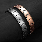 Magnetic Therapy Bracelet Titanium Steel Health Care Leather Stainless Steel