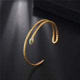 Zodiac Snake Bracelet Bangles Women's Vintage Open Bracelet