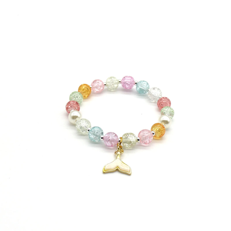 Girls Mermaid Fishtail Bracelet Rabbit Pendant Christmas Jewelry
