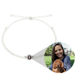 Personalized Photo Projection Braided Bracelet Couples Christmas Gift