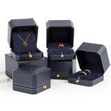 European Jewelry Storage Box Leather Pendant Necklace Organizer Box
