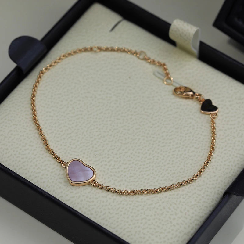 Sterling Silver Chain Clover Bracelet for Women Party Wedding Jewelry