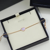 Sterling Silver Chain Clover Bracelet for Women Party Wedding Jewelry