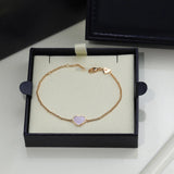 Sterling Silver Chain Clover Bracelet for Women Party Wedding Jewelry