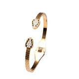 Stainless Steel Charm Women Girls Bangles Open Cuff
