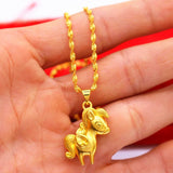 Zodiac Horse to Success Gold-plated Chain Female Jewelry