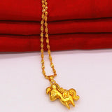 Zodiac Horse to Success Gold-plated Chain Female Jewelry