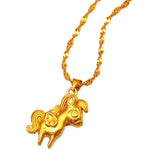 Zodiac Horse to Success Gold-plated Chain Female Jewelry
