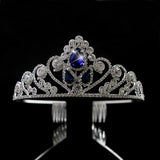 Crystal Tiara Crown Wedding Hair Accessory Rhinestone Women Pageant