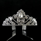 Crystal Tiara Crown Wedding Hair Accessory Rhinestone Women Pageant