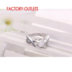925 Wedding Engagement Ring Size 6 7 8 9