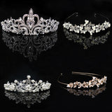 Crystal Tiara Crown Headband Wedding Hair Accessory