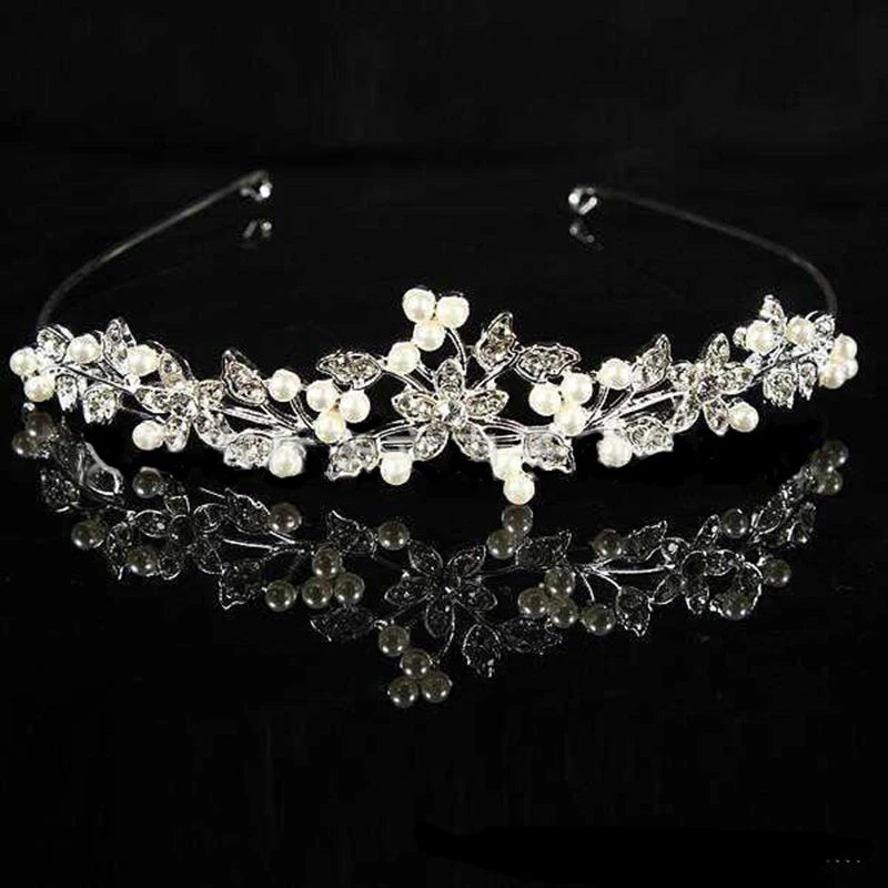 Crystal Tiara Crown Headband Wedding Hair Accessory
