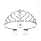 Bride Crown Birthday Party Snap Button Jewelry Hair Hoop