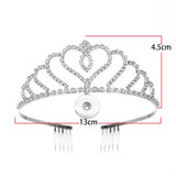 Bride Crown Birthday Party Snap Button Jewelry Hair Hoop