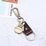 Bronze Alloy Totoro Animal Charm Keychain Vintage Jewelry