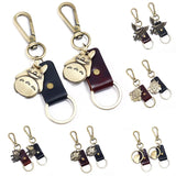 Bronze Alloy Totoro Animal Charm Keychain Vintage Jewelry