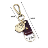 Bronze Alloy Totoro Animal Charm Keychain Vintage Jewelry