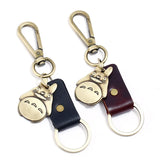 Bronze Alloy Totoro Animal Charm Keychain Vintage Jewelry