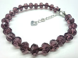 Brown Faceted Crystal Beads Bracelet Women's Jewelry