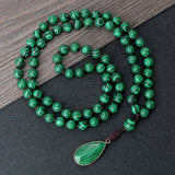 Budda 6MM Malachite Turquoise Tiger Eye Beaded Necklace Bracelet