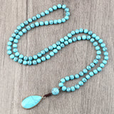 Budda 6MM Malachite Turquoise Tiger Eye Beaded Necklace Bracelet