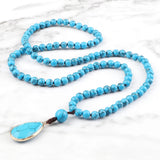 Budda 6MM Malachite Turquoise Tiger Eye Beaded Necklace Bracelet